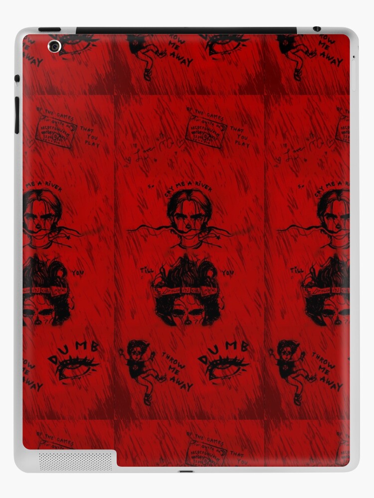 conan gray checkmate text lyrics | iPad Case & Skin