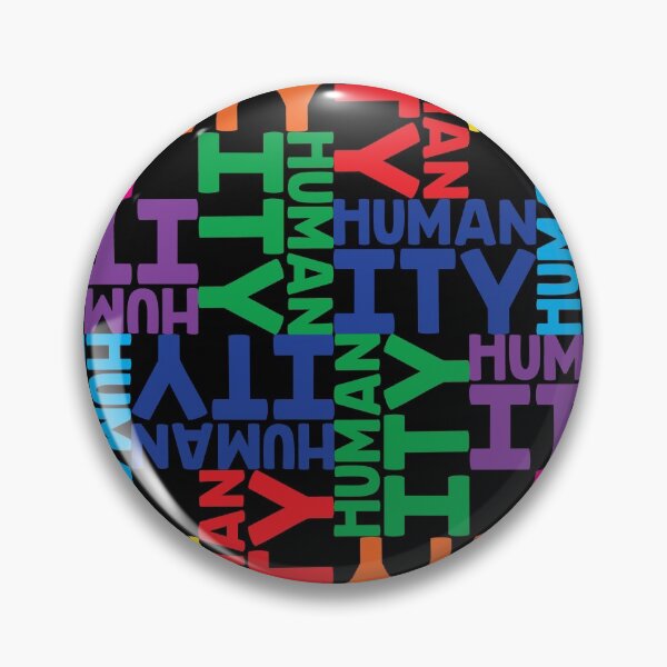 Item preview, Humanity-typographic pattern designed and sold by HeraAndKosmos.