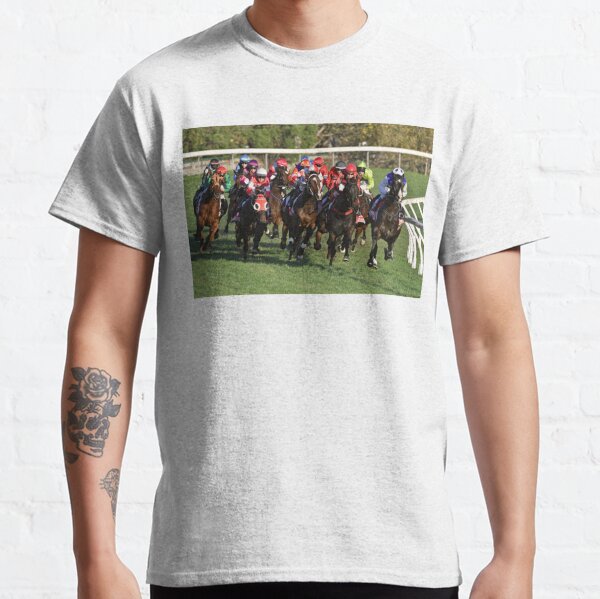 Horse racing action 11 Classic T-Shirt