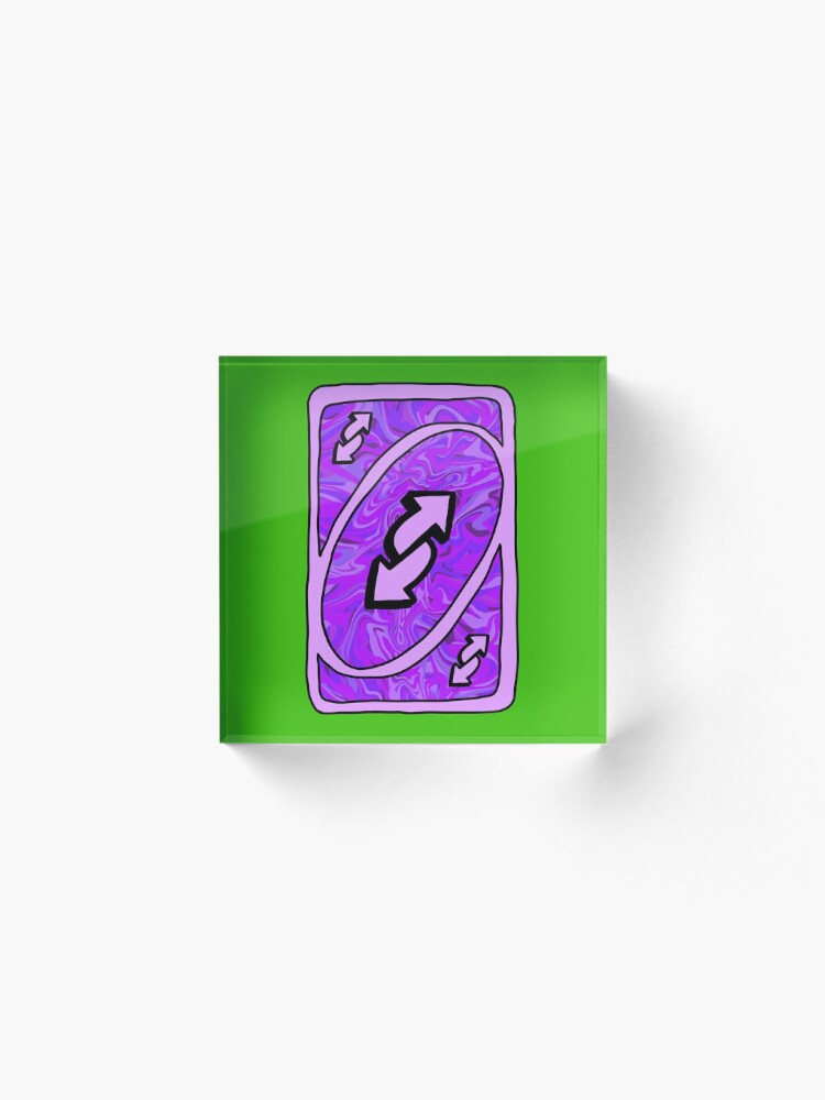 Pastel Purple Uno Reverse Card Sticker for Sale by PeacePlanet