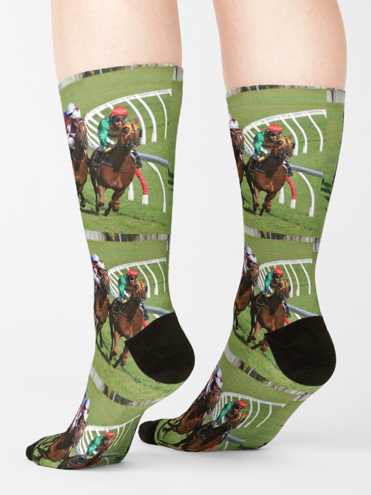 "Horse racing action" Socks for Sale by quentinjlang Redbubble