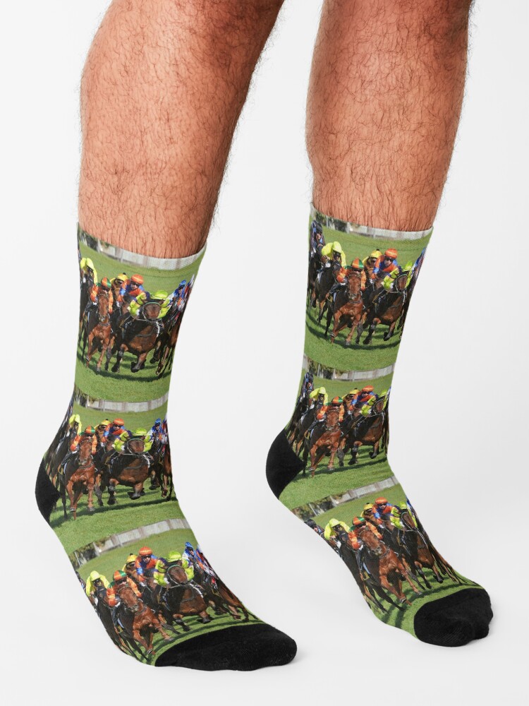 "Horse racing action" Socks for Sale by quentinjlang Redbubble
