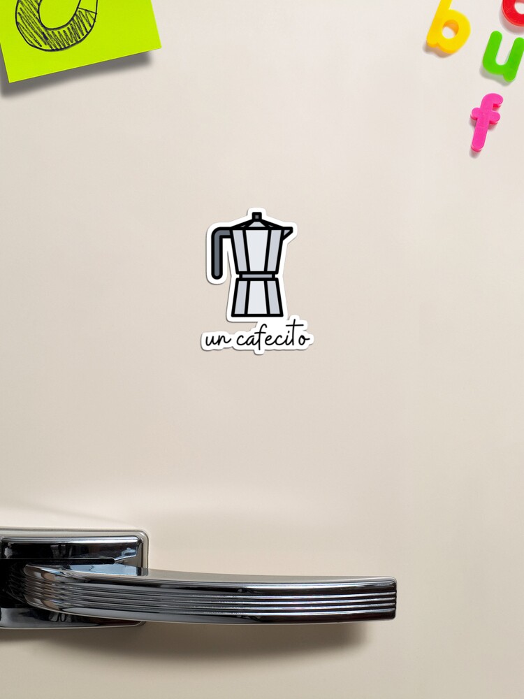 Un Cafecito - Moka Pot - Cafetera - Cafe Cubano - Cuban  Sticker for Sale  by Ausome Behavior