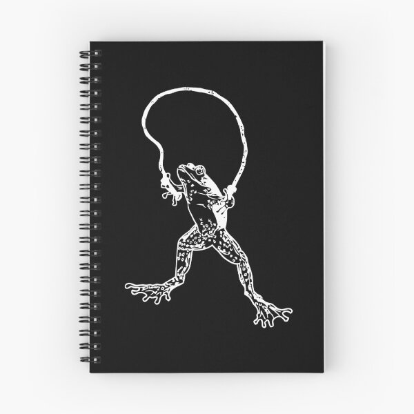 Item preview, Jumping Frog Silhouette Skipping Rope Amphibian White Animal Gift designed and sold by Style4You24.