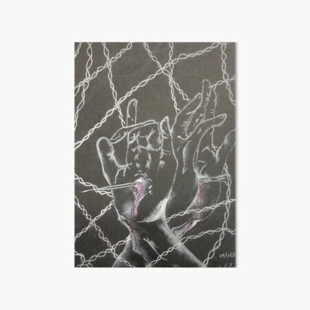 hands of god Art Board Print