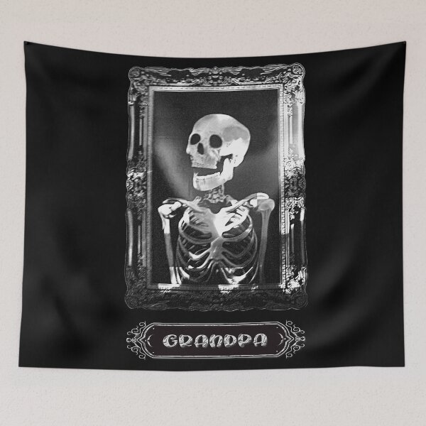 Item preview, skeleton portrait of grandfather in frame designed and sold by Astralia.
