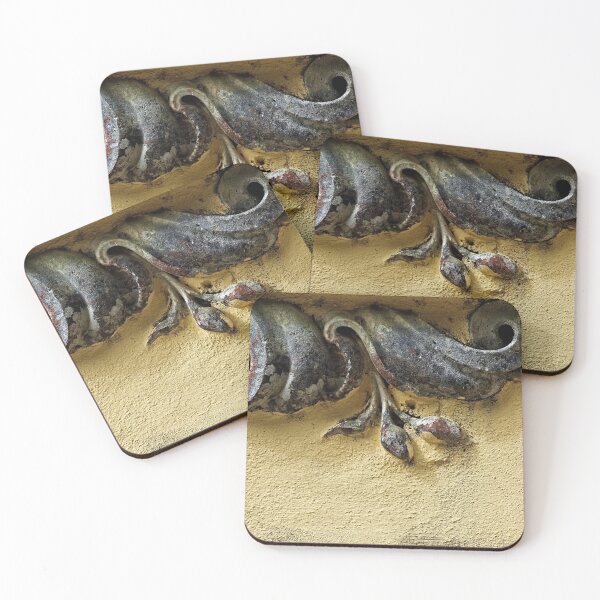 Item preview, Antique Carved Stone Floral Wall Decoration designed and sold by Anna Lemos.