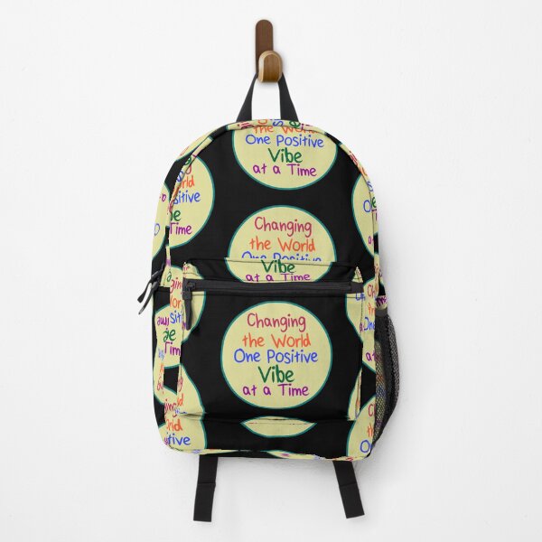 Item preview, Changing the World One Positive Vibe at a Time Circle designed and sold by f2error.
