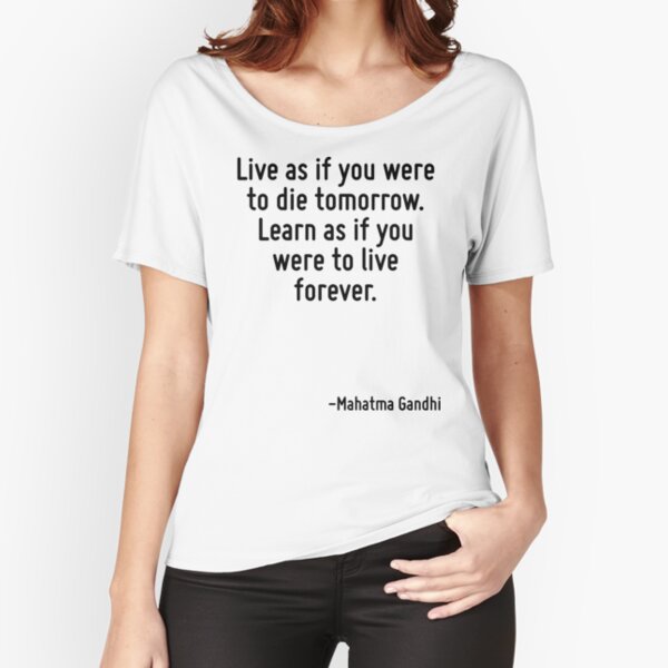 Camiseta Live as if You'll Die Today – Wodyssey