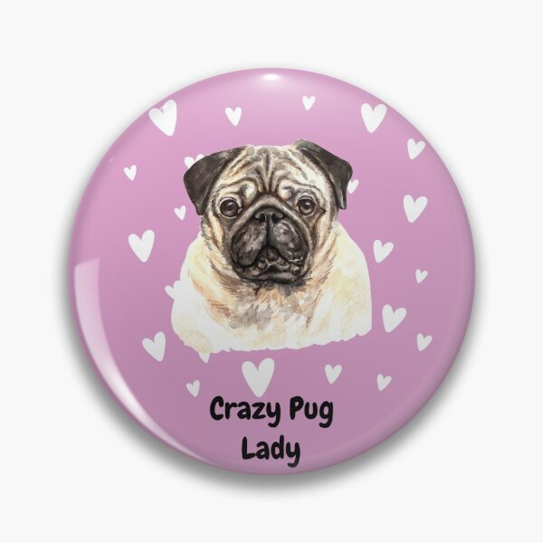 Item preview, Crazy Pug Lady - Dogs designed and sold by Teez-Me.