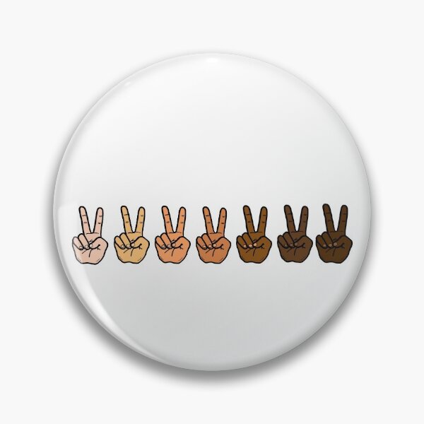 Item preview, V Sign Hand Racial Equality designed and sold by Nalidsa Sukprasert.