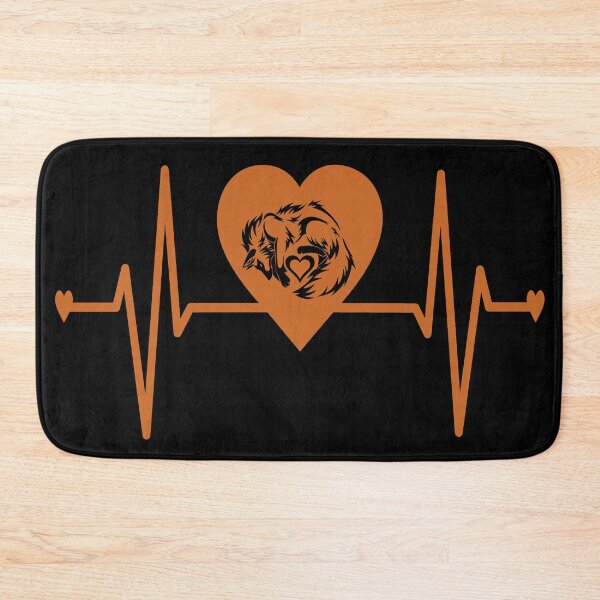 Item preview, Cute Fox lovers Heartbeat designed and sold by Cute Pawz.