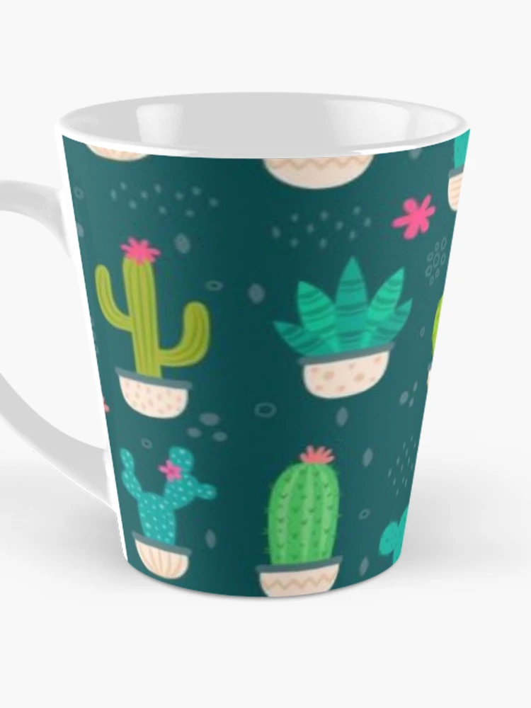 Thumbnail 3 of 4, Coffee Mug, Cacti Colorful Pattern designed and sold by RheanaDesigns.