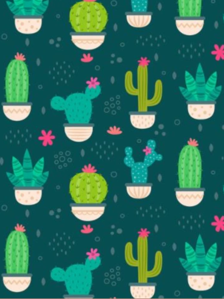 Thumbnail 4 of 4, Boxy T-Shirt, Cacti Colorful Pattern designed and sold by RheanaDesigns.