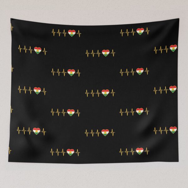 Item preview, Kurdish Heartbeat I Love Kurdistan Heartbeat Flag designed and sold by Eyes4.