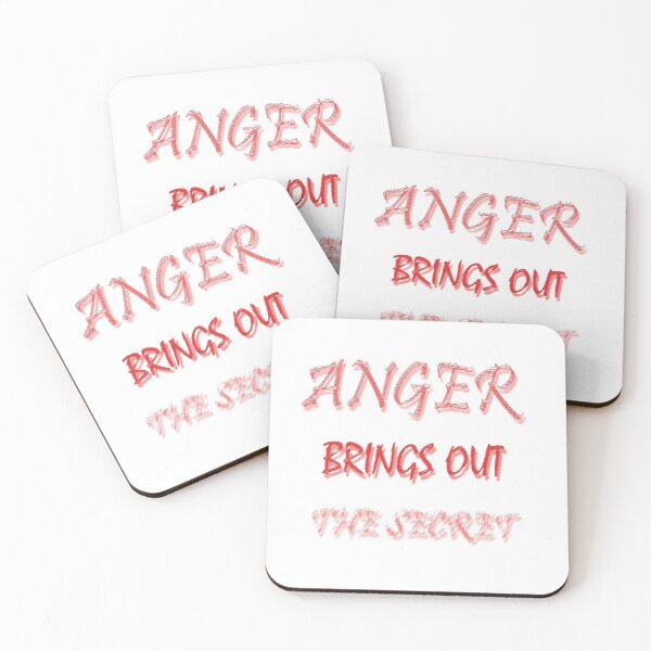 Item preview, ANGER BRINGS OUT THE SECRET designed and sold by zoughlal.