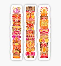 Tiki Totem – Fiery Palette Sticker