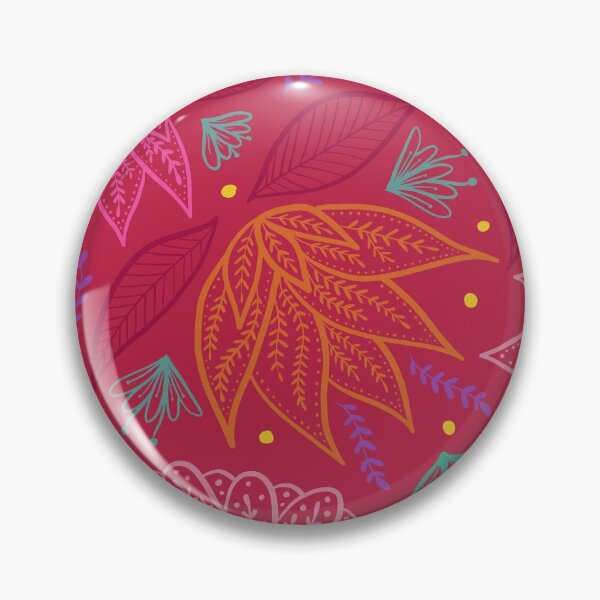 Item preview, Bohemian Florals - Magenta designed and sold by latheandquill.