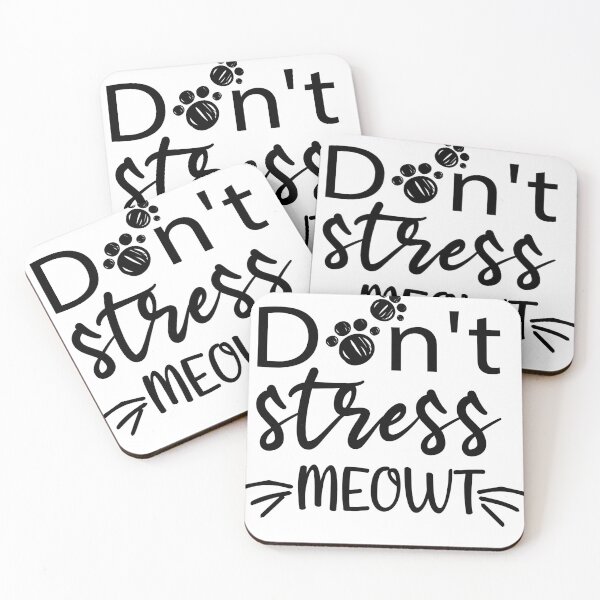 Item preview, Don't Stress Meowt Funny Cat designed and sold by Szak129.