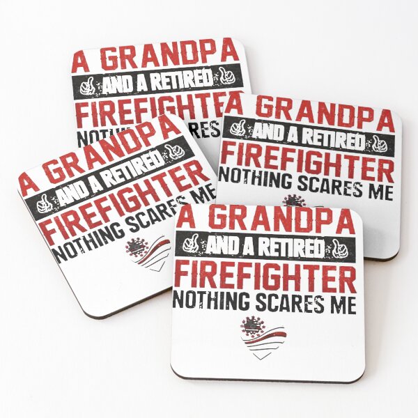 Item preview, I Am A Dad A Grandpa And A Retired Firefighter Nothing Scares Me designed and sold by Terri-Wong-9720.