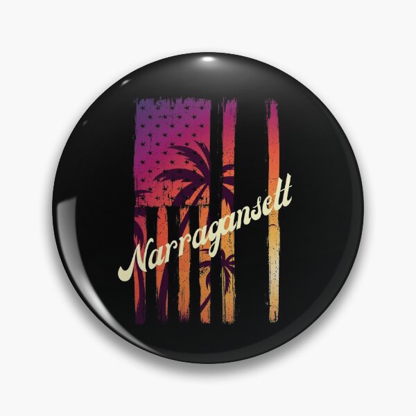 Item preview, Narragansett Beer - Sunset Flag with Palm Trees designed and sold by Jennifer Church.
