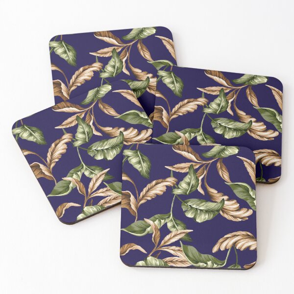 Item preview, Banana leaf_Navy designed and sold by goldstar1930.