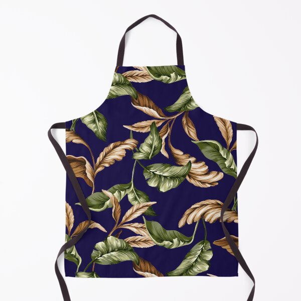 Item preview, Banana leaf_Navy designed and sold by goldstar1930.