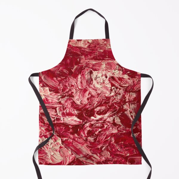 Item preview, Red & White Abstract Strawberry Cream Painting designed and sold by Bingo Muchacho.