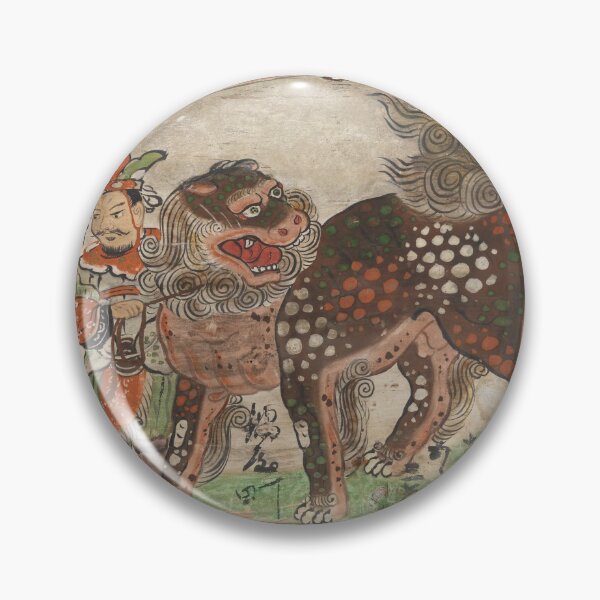 Item preview, Ema (Votive Painting) of Chinese Lion Led by Utenō designed and sold by artichokes.