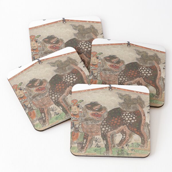Item preview, Ema (Votive Painting) of Chinese Lion Led by Utenō designed and sold by artichokes.