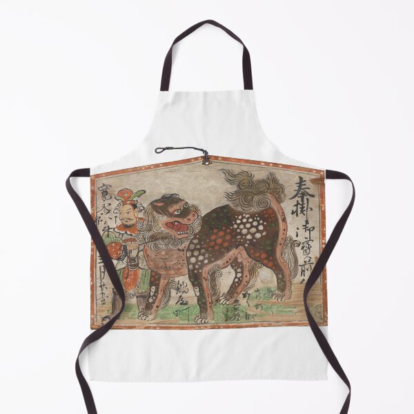 Item preview, Ema (Votive Painting) of Chinese Lion Led by Utenō designed and sold by artichokes.