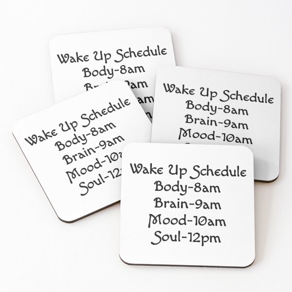 Item preview, Wake Up Schedule  designed and sold by Happy  Holiday.