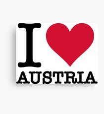 I love Austria Canvas Print