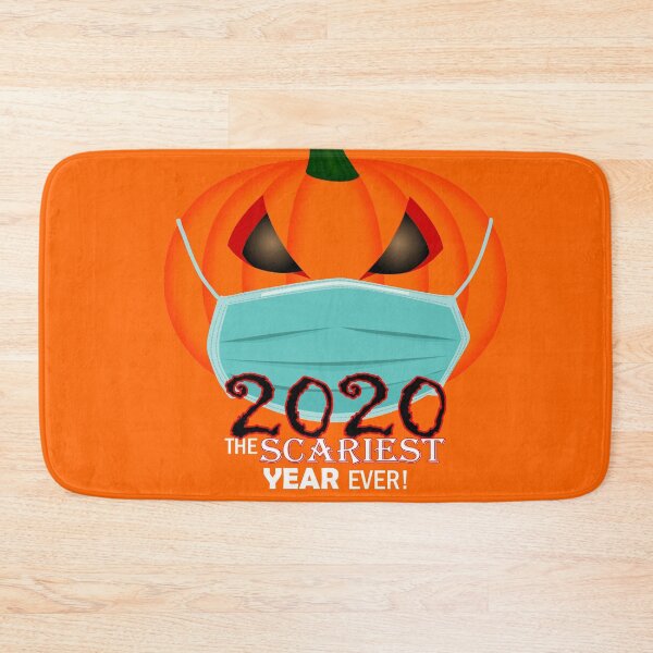 Item preview, 2020, The Scariest Year Ever, Pumpkin with Mask Funny Halloween designed and sold by Poloy.