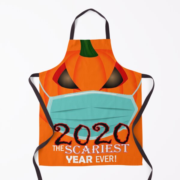 Item preview, 2020, The Scariest Year Ever, Pumpkin with Mask Funny Halloween designed and sold by Poloy.