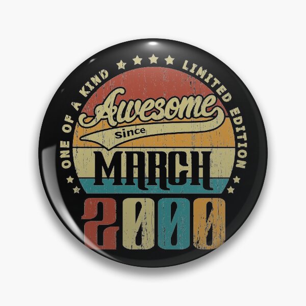 Item preview, Vintage March 2000 One Of A Kind Awesome Since March 2000 21st Birthday Gift 21 Years Old designed and sold by Takatv.