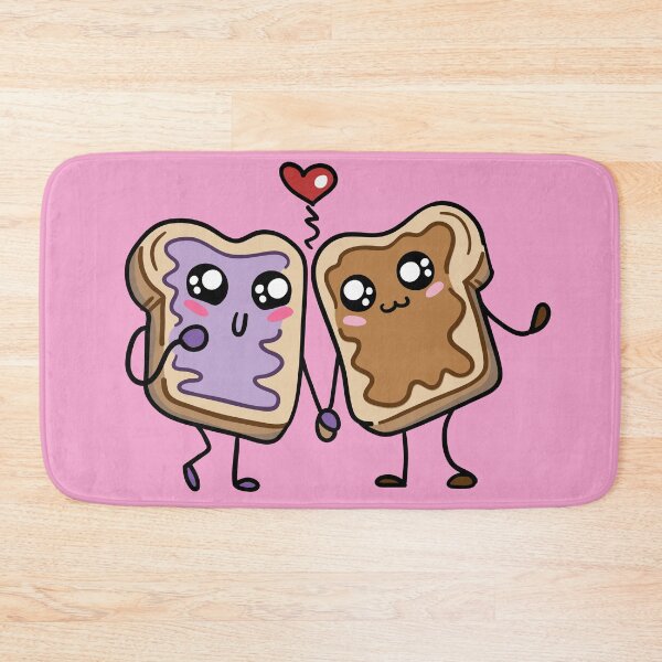 Item preview, Cute Peanut Butter & Jelly Kawaii Drawing | Adorable Food Illustration Cartoon designed and sold by SLAG-Creative.