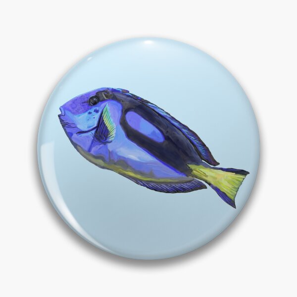 Item preview, Blue Tang Watercolor Fish  designed and sold by Deborah Camp.