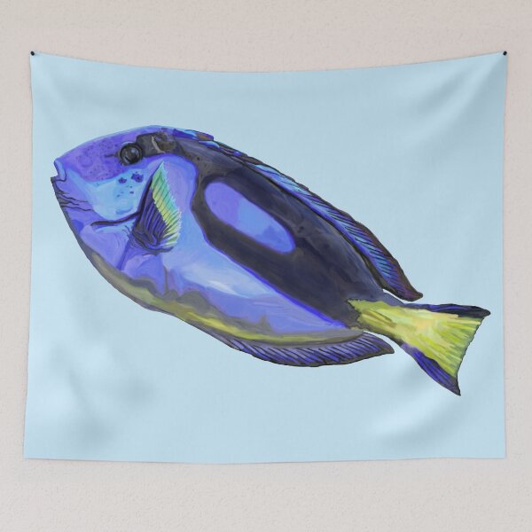 Item preview, Blue Tang Watercolor Fish  designed and sold by Deborah Camp.