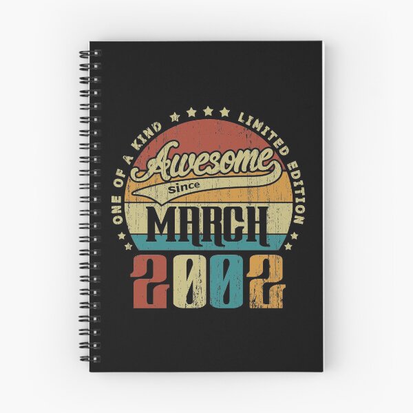 Item preview, Vintage March 2002 One Of A Kind Awesome Since March 2002 19th Birthday Gift 19 Years Old designed and sold by Takatv.