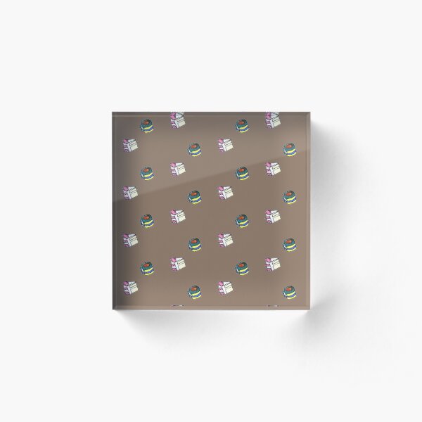 Cake Slice & Misshapen Mug Acrylic Block