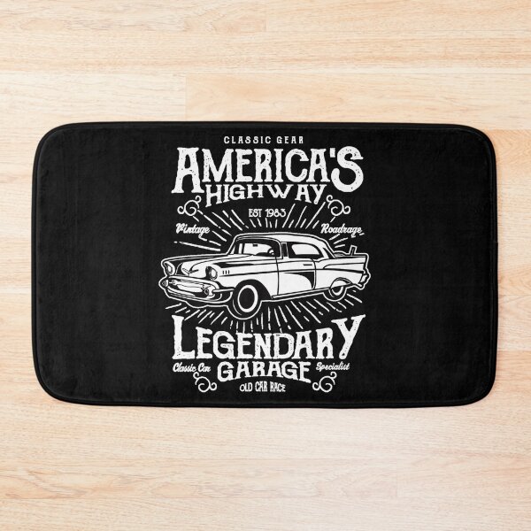 Item preview, America's highway, legendary garage - Awesome vintage car lover Gift designed and sold by Teenation9.