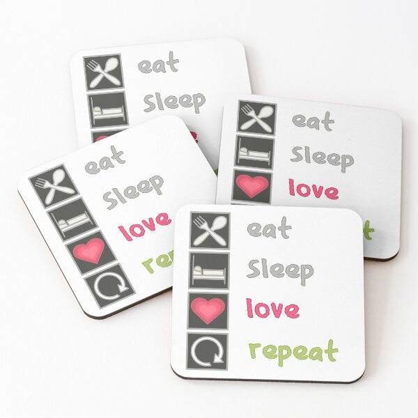 Item preview, Eat Sleep Love Repeat designed and sold by ViewerEqualsPhoton.