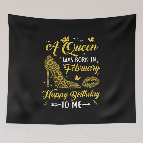 Item preview, Queen Was Born In February Sunflower Women Birthday Gifts designed and sold by CreativeGift.