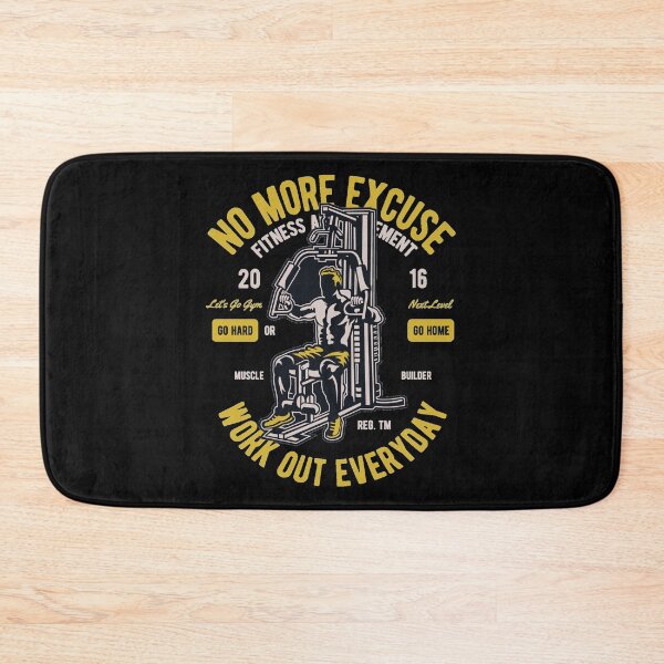 Item preview, No more excuse, workout everyday - Awesome bodybuilder Gift designed and sold by Teenation9.