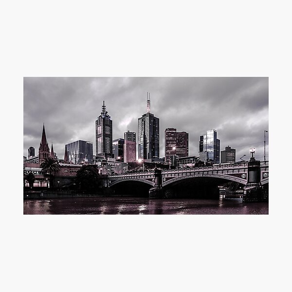 Item preview, Melbourne Skyline and the Princes Bridge designed and sold by Steven Jodoin.