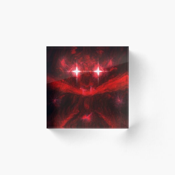 Red Acrylic Block