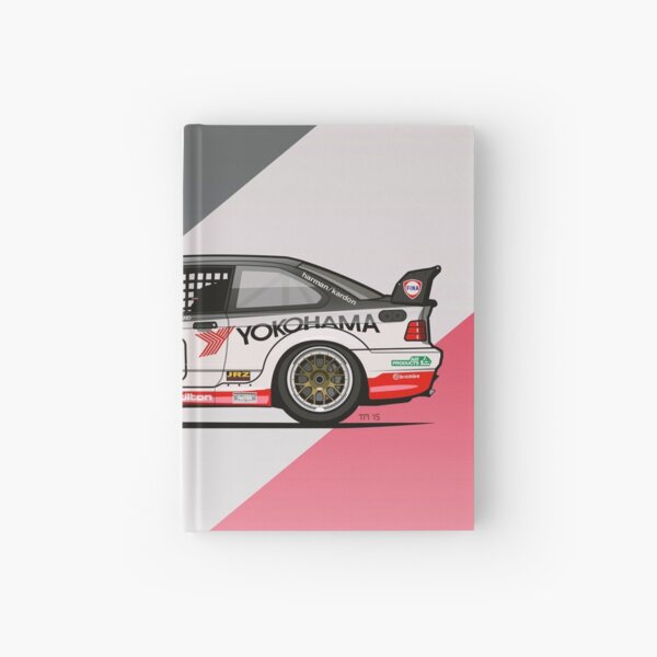 Bavarian 3 Series E36 M GTS-2 PTG Race Car Hardcover Journal