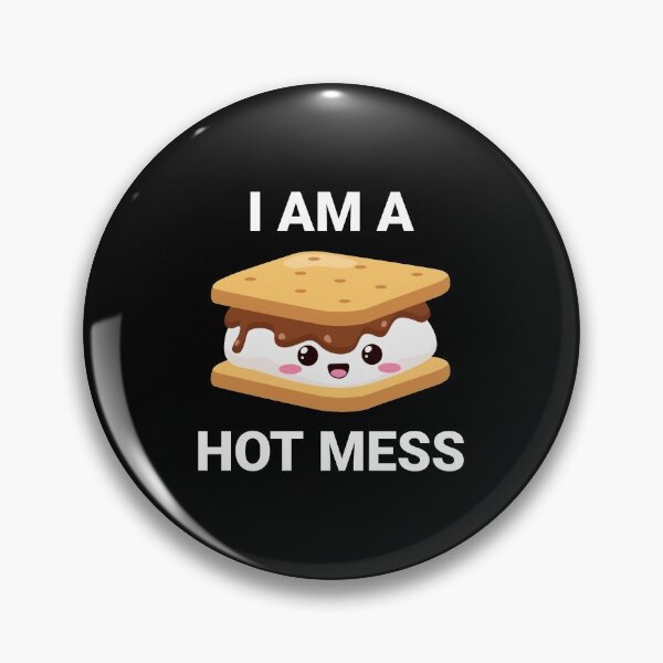Item preview, S'mores Marshmallows - Hot Mess Pun designed and sold by EstelleStar.