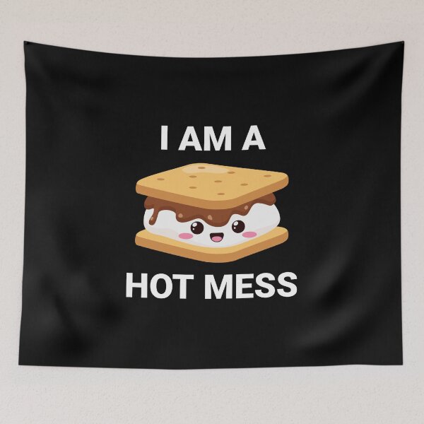 Item preview, S'mores Marshmallows - Hot Mess Pun designed and sold by EstelleStar.